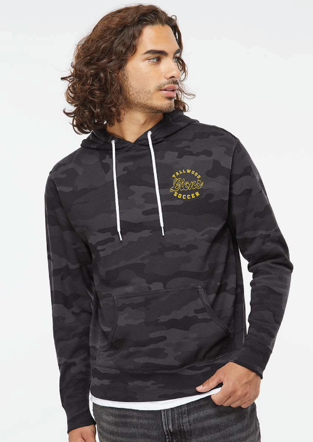 Lightweight Hooded Sweatshirt / Black Camo / Tallwood High School Girls Soccer