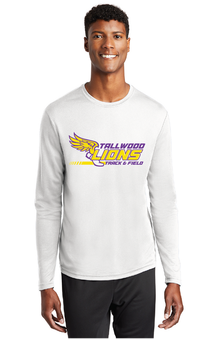 RacerMesh Long Sleeve Tee / White / Tallwood High School Track & Field
