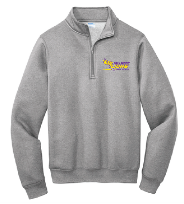 Core Fleece 1/4-Zip Pullover Sweatshirt / Athletic Heather / Tallwood High School Track & Field