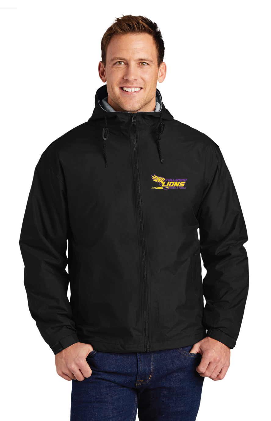 Team Jacket / Black/ Light Oxford / Tallwood High School Track & Field