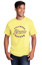 Core Cotton Short Sleeve T-shirt / Yellow / Tallwood High School Girls Soccer