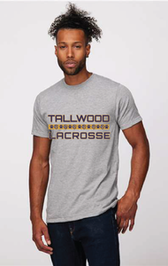 Unisex Softstyle Poly-Rich T-Shirt  / Heather Grey / Tallwood High School Lacrosse