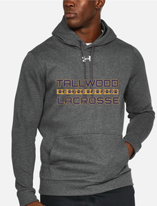Under Armour Hustle Fleece Hoodie Sweatshirt / Black / Tallwood High School Lacrosse