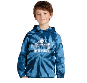 Tie-Dye Hooded Sweatshirt / Navy / Windsor Woods Elementary